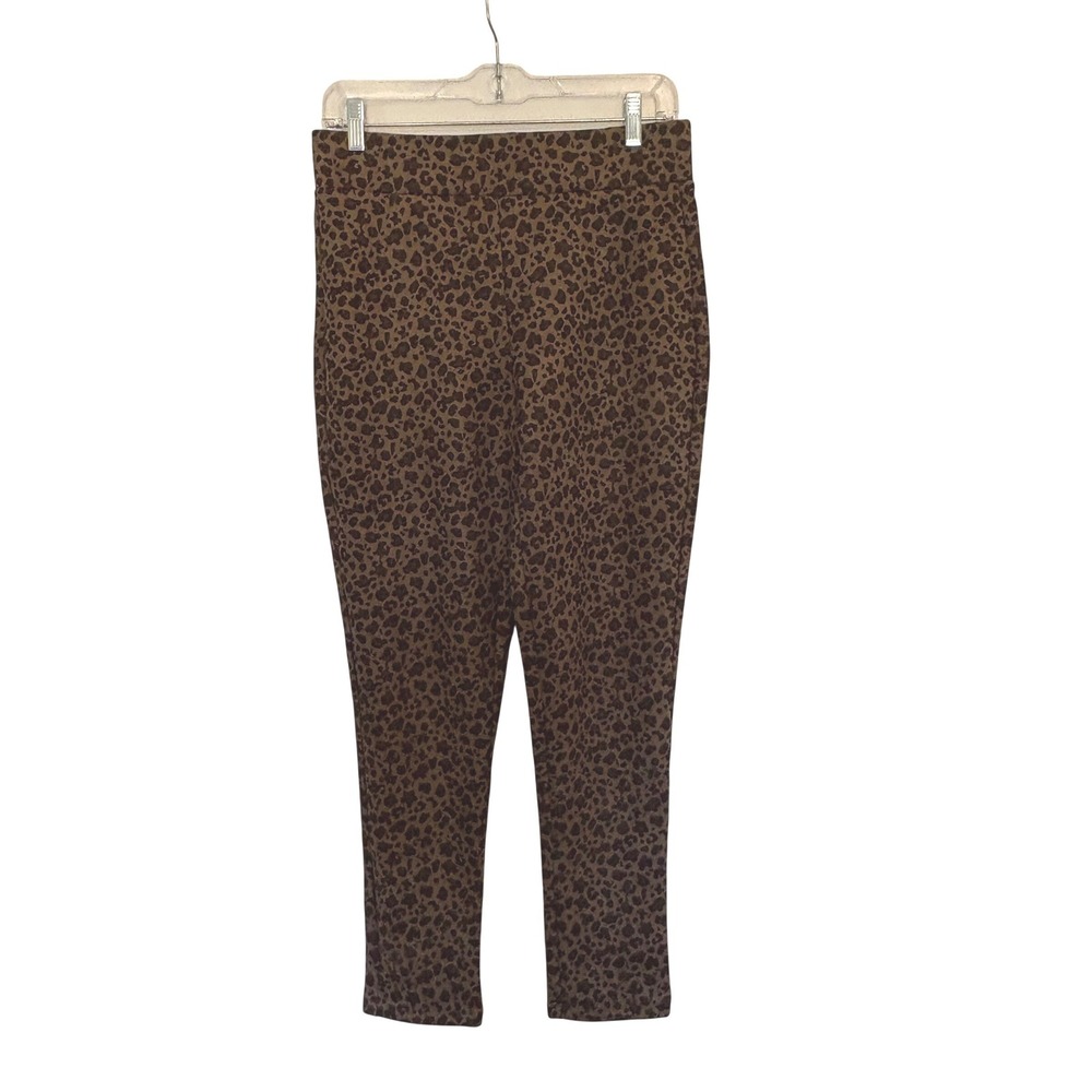 Jenna‎ Rose Faux Suede Leopard Pants 6 Mob Wives Indie Sleaze Cheetah Elastic